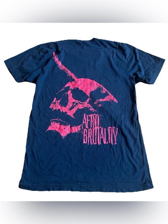 Other - Skillicorn Afro Brutality T-Shirt Mens Medium‎ Black Red Graphic Band Tee